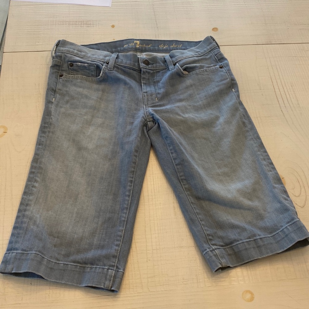 7 for all mankind dojo shorts cropped jeans 31